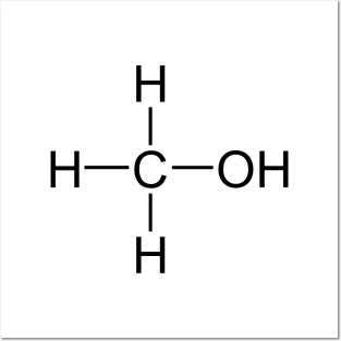 Methanol CH3OH CH4O Posters and Art